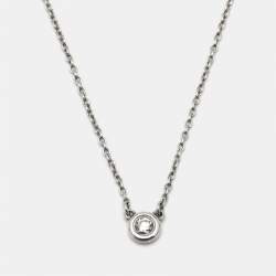 Pre Owned Tiffany & Co. Diamonds by the Yard Sterling Silver Necklace