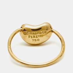 Pre Owned خاتم تيفاني & كو. إلسا بيريتي بين ذهب أصفر عيار 18 مقاس 50