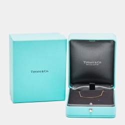 Pre Owned قلادة تيفاني & كو. تي سمايل ذهب وردي عيار 18 صغير