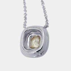 Pre Owned قلادة تيفاني & كو. سولست بلاتين الماس دلاية الرقبة