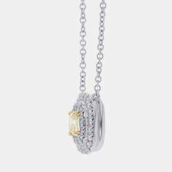 Pre Owned قلادة تيفاني & كو. سولست بلاتين الماس دلاية الرقبة