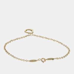 Pre Owned Tiffany & Co. Elsa Peretti Open Heart 18K Yellow Gold Bracelet