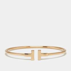 مملوكة مسبقًا سوار تيفاني & كو. تيفاني تي واير 18 ذهب وردي