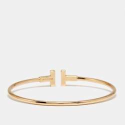 مملوكة مسبقًا سوار تيفاني & كو. تيفاني تي واير 18 ذهب وردي