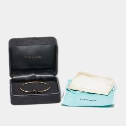 مملوكة مسبقًا سوار تيفاني & كو. تيفاني تي واير 18 ذهب وردي