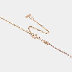 مملوكة مسبقًا Tiffany & Co. T Smile Medium 18K Pink Gold Pendant Necklace