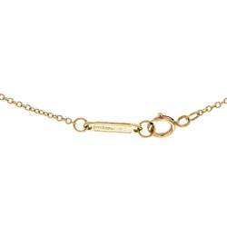 Pre Owned Tiffany & Co. Tiffany T Smile Diamond 18k Yellow Gold Necklace