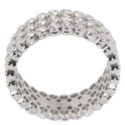 Pre Owned Tiffany & Co. Jazz 2.13 CTW Diamond Platinum Ring Size 54