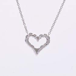 Tiffany & Co. Sentimental Diamond Heart Platinum Necklace 
