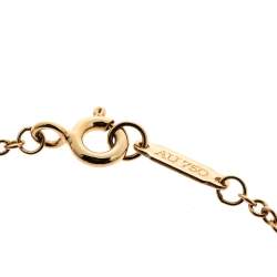 Pre Owned Tiffany & Co. Atlas Pierced Diamond 18K Rose Gold Bracelet