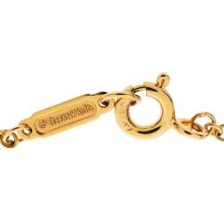 Pre Owned Tiffany & Co. Atlas Pierced Diamond 18K Rose Gold Bracelet