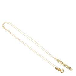 Pre Owned Tiffany & Co. Atlas Bar 18K Yellow Gold Diamond Pendant Necklace