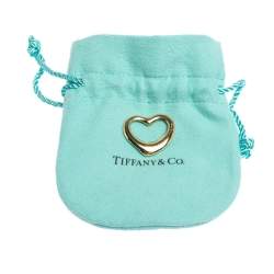 Tiffany & Co. Elsa Peretti Open Heart 18K Yellow Gold Pendant