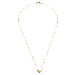 مملوكة مسبقًا قلادة تيفاني آند كو. إتوال بلاتين ذهب أصفر عيار 18 ألماس قلب