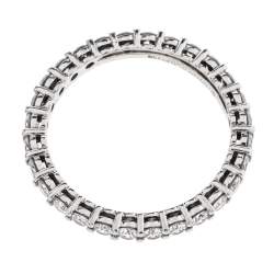 مملوكة مسبقًا Tiffany & Co. Embrace Diamond Platinum Eternity Band Ring 50