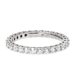 مملوكة مسبقًا Tiffany & Co. Embrace Diamond Platinum Eternity Band Ring 50