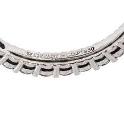 مملوكة مسبقًا Tiffany & Co. Embrace Diamond Platinum Eternity Band Ring 50