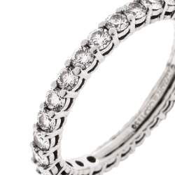 مملوكة مسبقًا Tiffany & Co. Embrace Diamond Platinum Eternity Band Ring 50