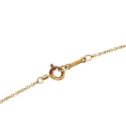 Pre Owned Tiffany & Co. Paloma Picasso Crown of Hearts 18K Three Tone Gold Medallion Pendant Necklace