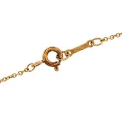 Pre Owned Tiffany & Co. Paloma Picasso Crown of Hearts 18K Three Tone Gold Medallion Pendant Necklace