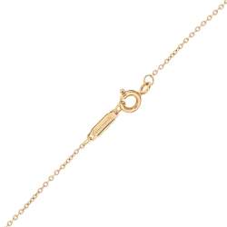 Pre Owned Tiffany & Co. Atlas Diamond 18K Rose Gold Pierced Pendant Necklace