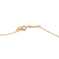 Pre Owned Tiffany & Co. Tiffany T Smile 18K Rose Gold Mini Pendant Necklace