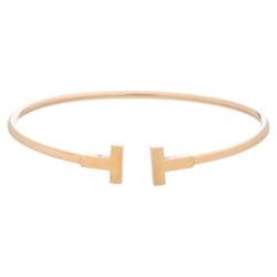 Pre Owned Tiffany & Co. T Wire 18K Rose Gold Bracelet