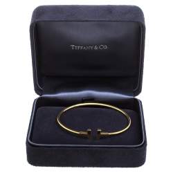 Pre Owned Tiffany & Co. T Wire 18K Yellow Gold Bracelet