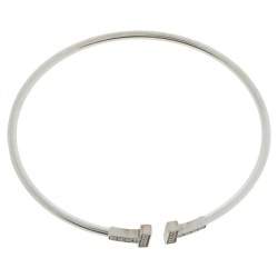 Pre Owned Tiffany & Co. T Wire Diamond 18K White Gold Bracelet