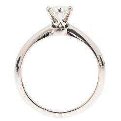 Pre Owned Tiffany & Co. H VVS1 Round Brilliant Diamond Solitaire Ring Size 52.5