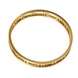Pre Owned Tiffany & Co. Atlas 18K Yellow Gold Narrow Bangle Bracelet