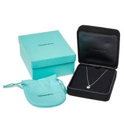 Pre Owned Tiffany & Co. Legacy Diamond Platinum Pendant Necklace