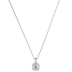 Pre Owned Tiffany & Co. Legacy Diamond Platinum Pendant Necklace