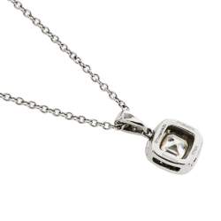 Pre Owned Tiffany & Co. Legacy Diamond Platinum Pendant Necklace
