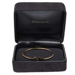 Pre Owned Tiffany & Co. Tiffany T Wire 18K Yellow Gold Bracelet