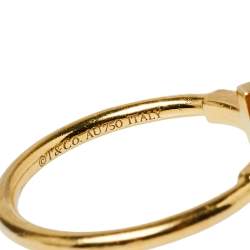 Pre Owned Tiffany & Co. Tiffany T Wire 18K Yellow Gold Ring Size 56