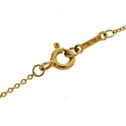 Pre Owned Tiffany & Co. Paloma Picasso Olive Leaf Diamond 18K Yellow Gold Pendant Necklace