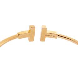 Pre Owned Tiffany & Co. T Wire 18K Rose Gold Bracelet