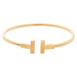 Pre Owned Tiffany & Co. T Wire 18K Rose Gold Bracelet