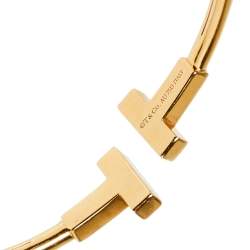 Pre Owned Tiffany & Co. Tiffany T Wire 18K Yellow Gold Bracelet