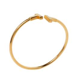 Pre Owned Tiffany & Co. Tiffany T Wire 18K Yellow Gold Bracelet