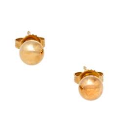 Pre Owned Tiffany & Co. Tiffany HardWear 18K Yellow Gold Mini Ball Stud Earrings