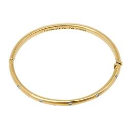 Pre Owned سوار تيفاني & كو. بلاتينيوم ذهب أصفر عيار 18 ألماس اتوال