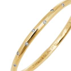 Pre Owned سوار تيفاني & كو. بلاتينيوم ذهب أصفر عيار 18 ألماس اتوال