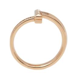 Pre Owned خاتم تيفاني & كو. ذهب وردي عيار 18 تيفاني تي تي1 مقاس 55