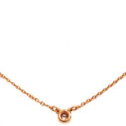 Pre Owned Tiffany & Co. 18k Pink Gold Diamonds By The Yard Necklace
