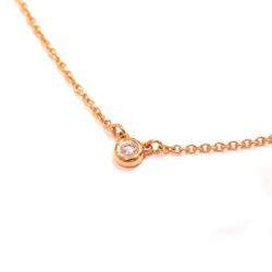 Pre Owned Tiffany & Co. 18k Pink Gold Diamonds By The Yard Necklace