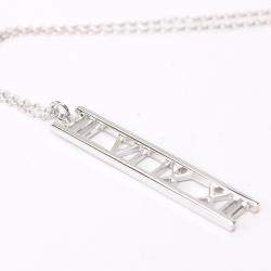 Pre Owned Tiffany & Co. 18K White Gold Atlas Pendant Necklace