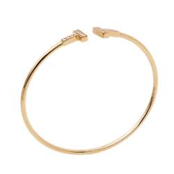 Pre Owned سوار تيفاني أند كو. تيفاني تي واير ألماس ذهب وردي عيار 18