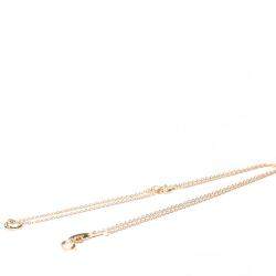 Pre Owned Tiffany & Co. Diamonds By the Yard Open Heart Pendant Necklace